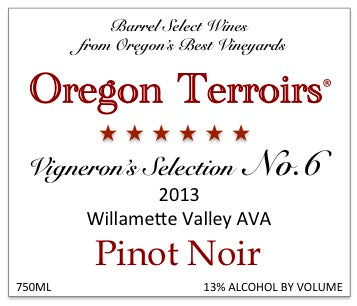 Oregon Terroirs 2013 Vigneron's Selection No. 6
