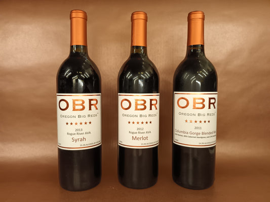 Oregon Big Reds 3-Pack (Syrah, Merlot, and Columbia Gorge Blended Red)