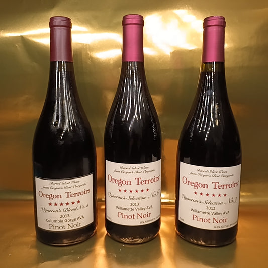 Oregon Terroirs Regional Pinot Noir 3-pak